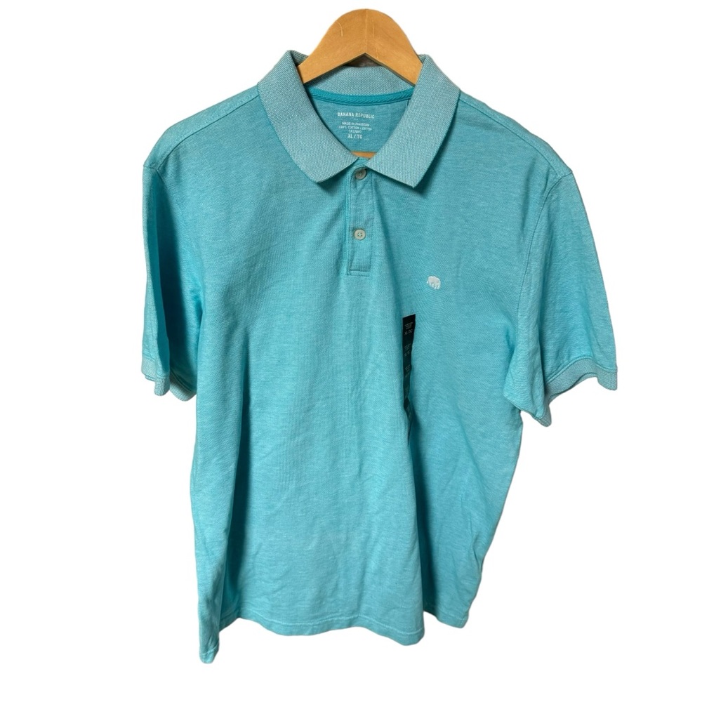 Banana Republic men’s size XL short sleeve blue polo NWT